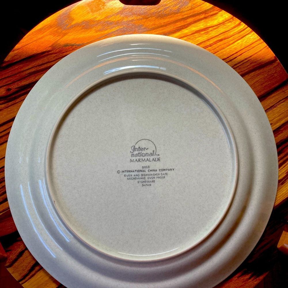 12” Chop Plate (Round Platter) Marmalade 8868 by International China Company